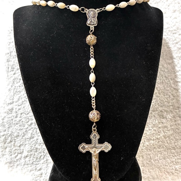 MOTHER OF PEARL ROSARY elegant - Picture 5 of 10